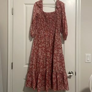 Lucky Brand Floral Midi Dress